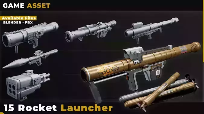 15 Rocket Launcher 3DModel