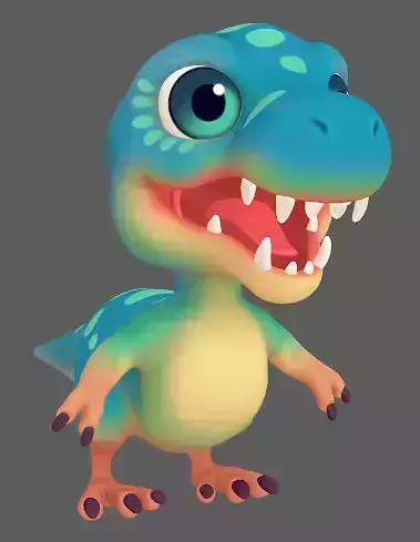 Baby Trex 3D model