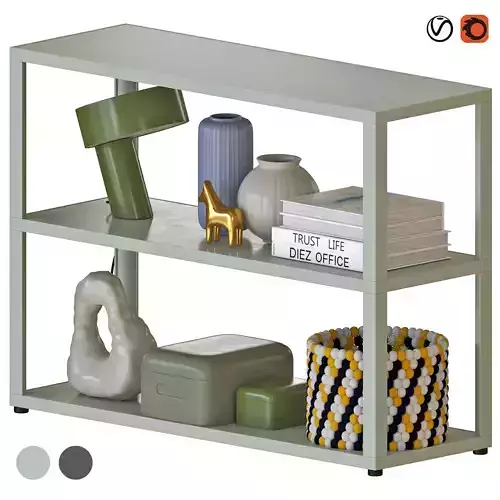 Hay New Order Bookshelf Low Single 3D model