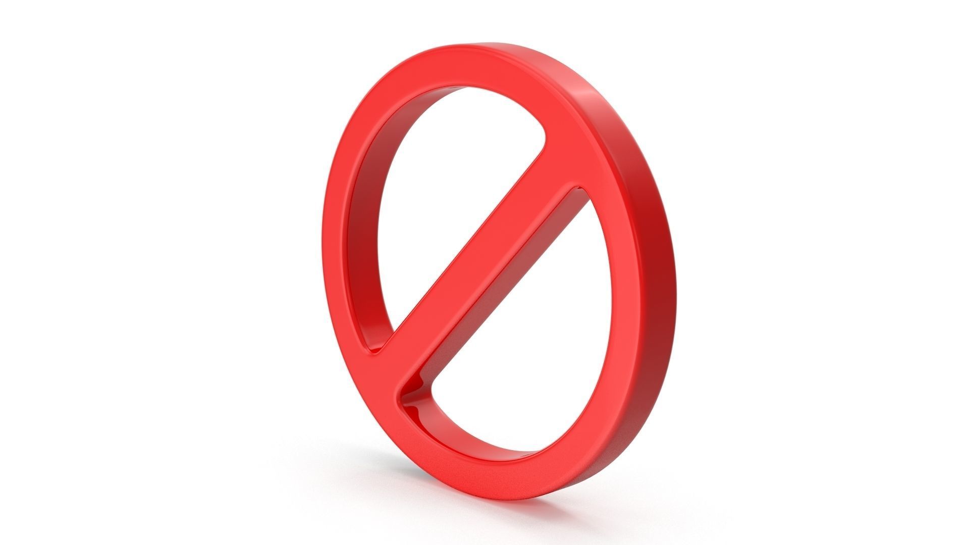 No Symbol Low-poly 3D model_3