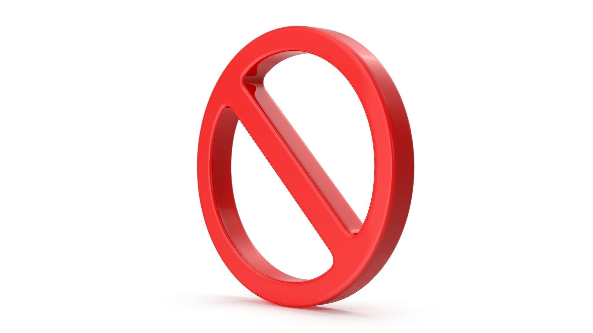 No Symbol Low-poly 3D model_5