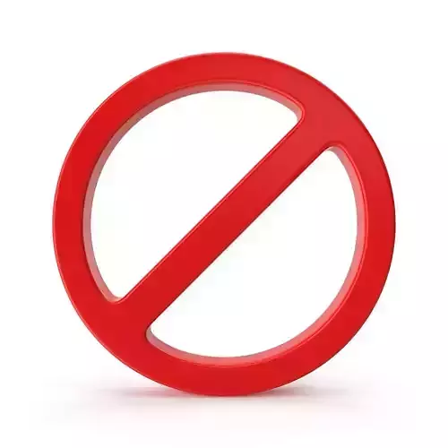 No Symbol Low-poly 3D model