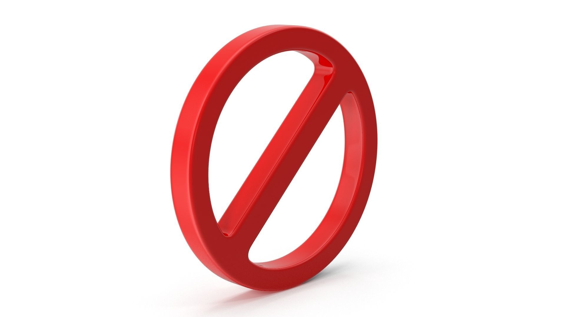 No Symbol Low-poly 3D model_2