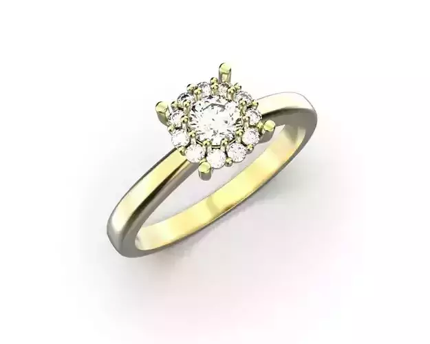 engagement ring with diamonds 