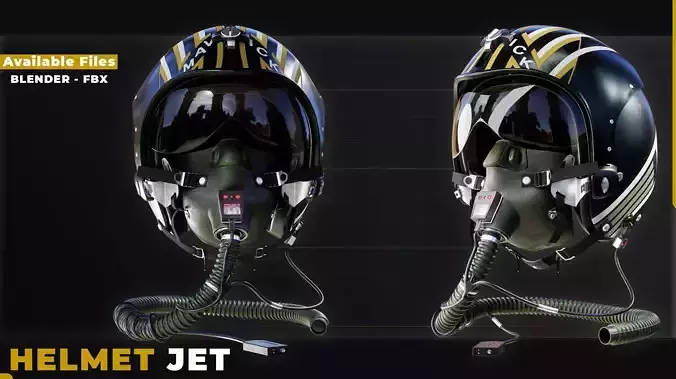 HELMET JET3DMODELING AND TEXTURE