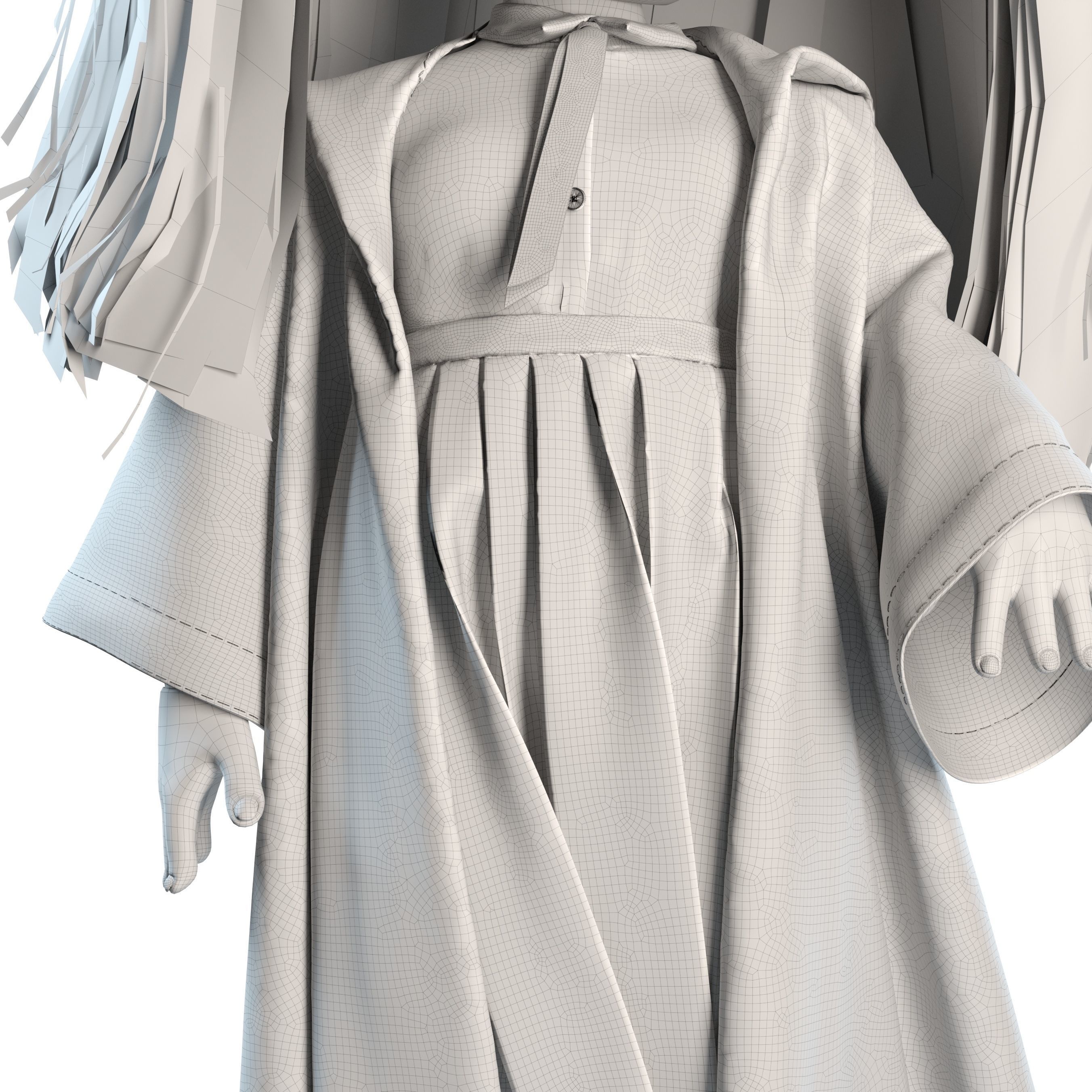 Olivia Wizard Green Doll 3D model_11