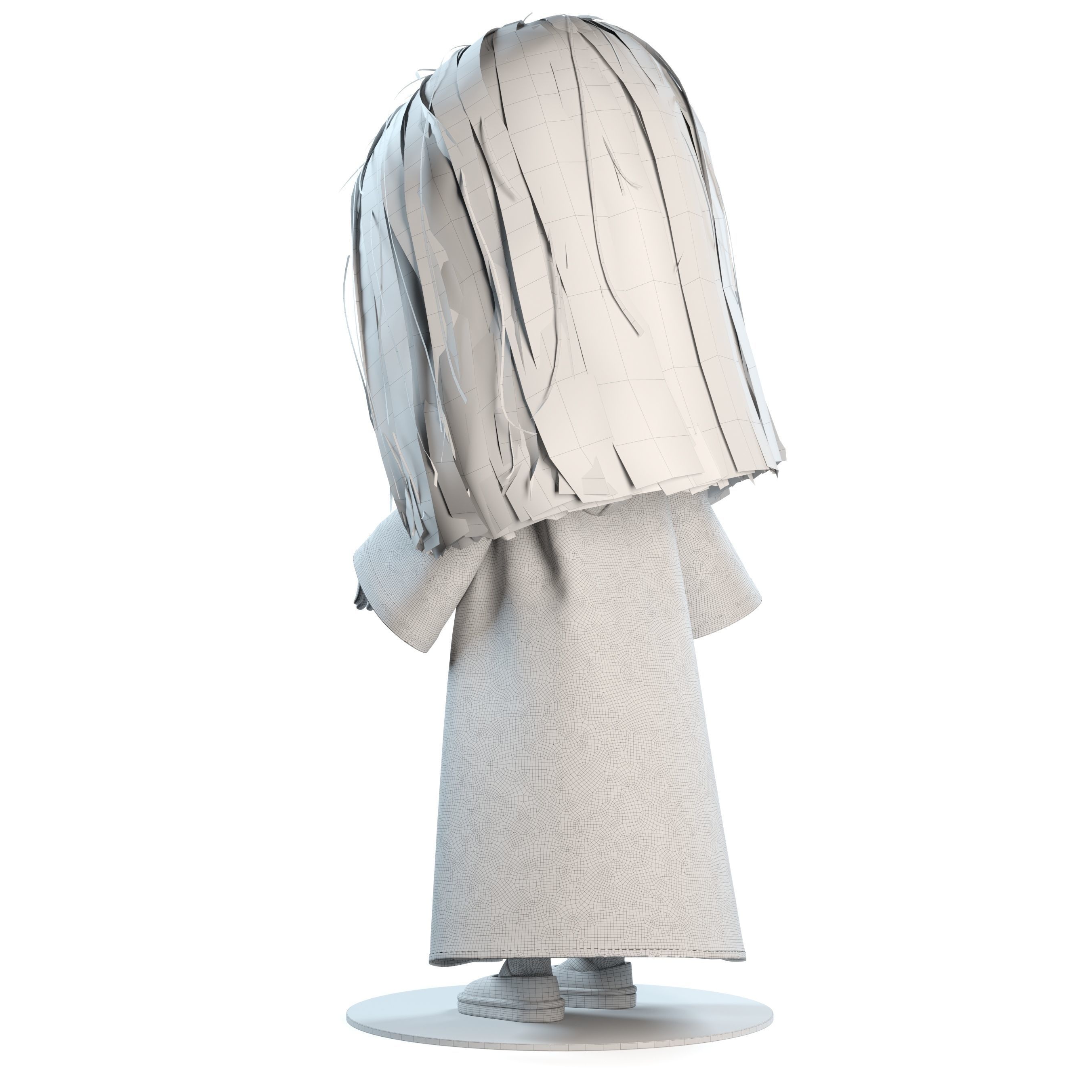 Olivia Wizard Green Doll 3D model_5