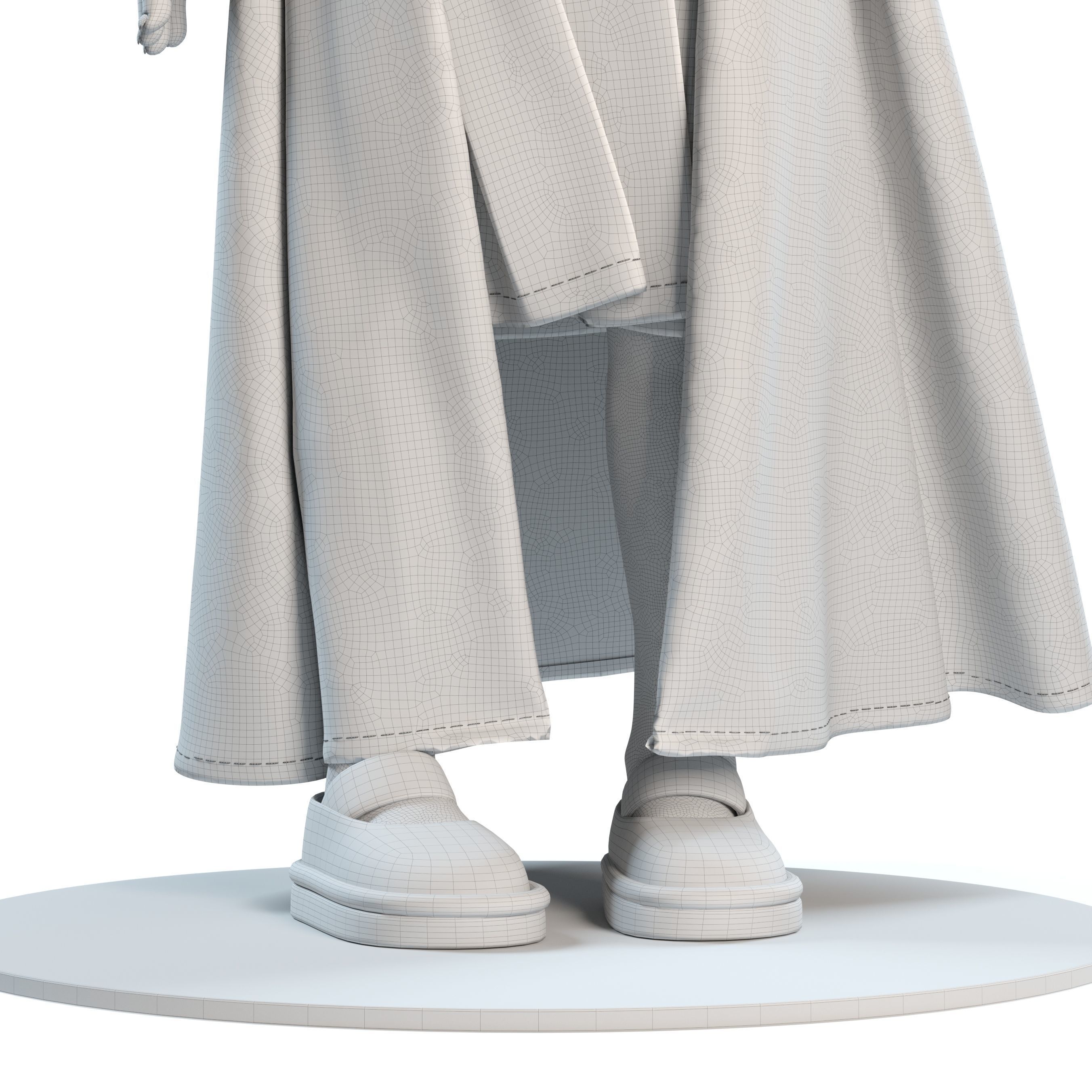 Olivia Wizard Green Doll 3D model_9