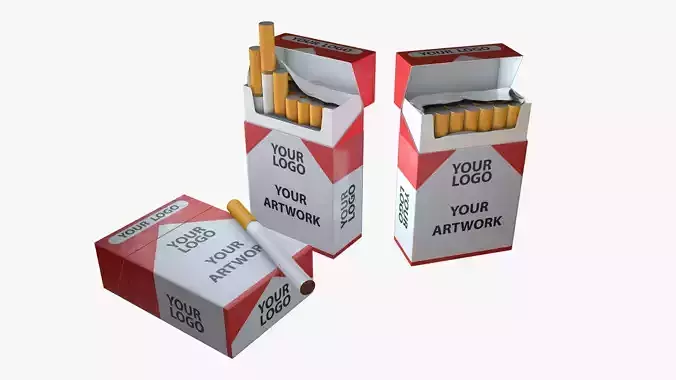 Cigarette Pack 3D model