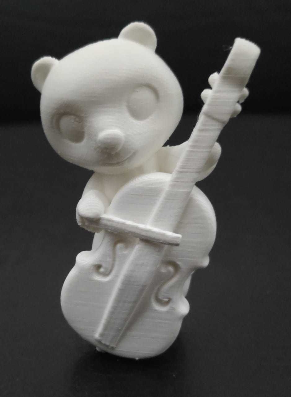 Otter Playing Cello 3D print model_4