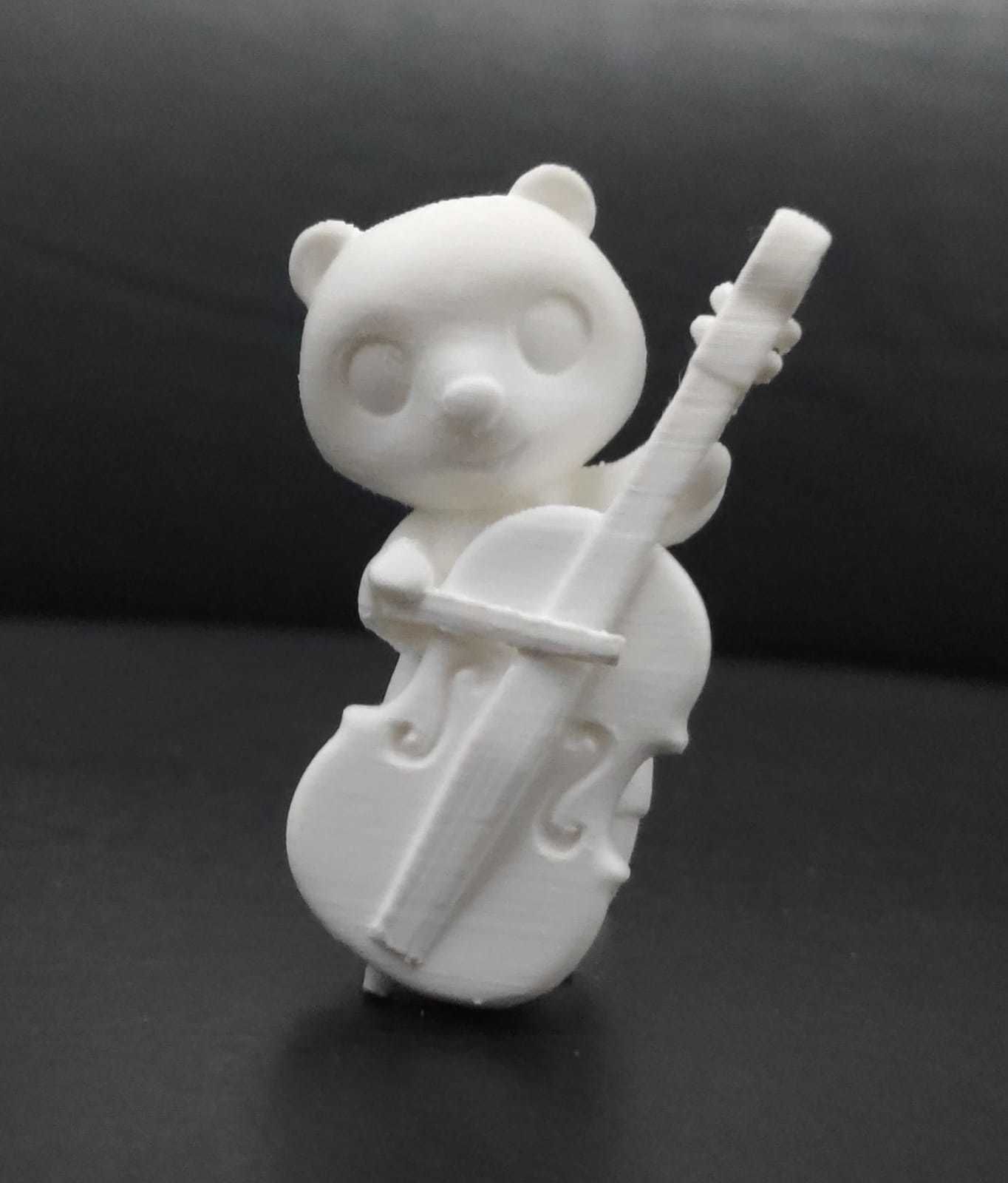 Otter Playing Cello 3D print model_9