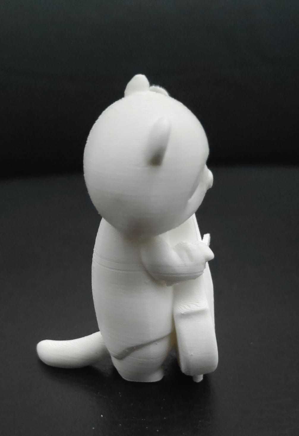 Otter Playing Cello 3D print model_6