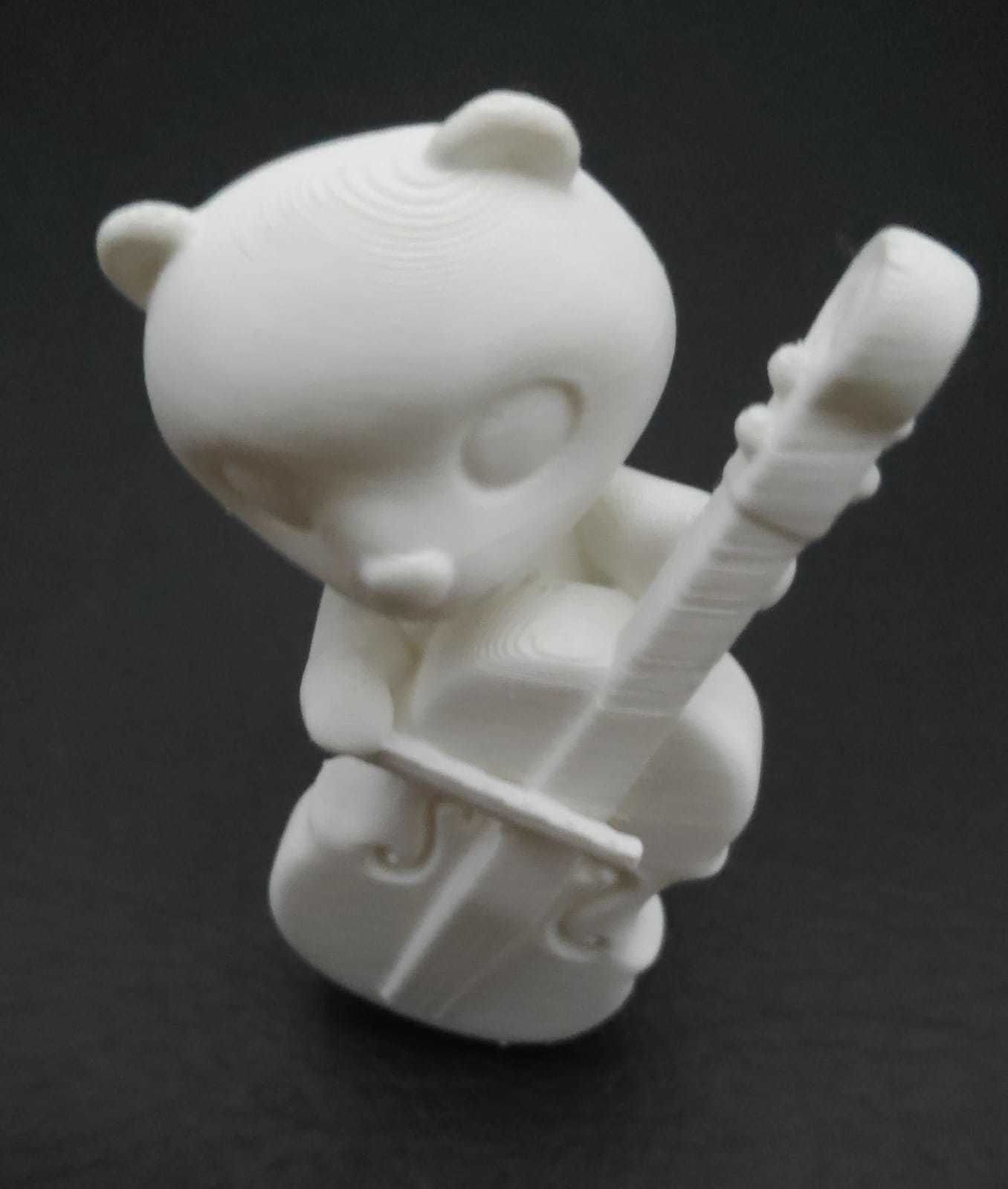Otter Playing Cello 3D print model_11