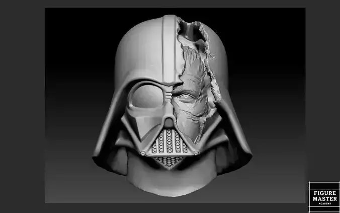DARTH VADER ANAKIN CUSTOM HEAD FOR FIGURES STARWARS OBIWAN