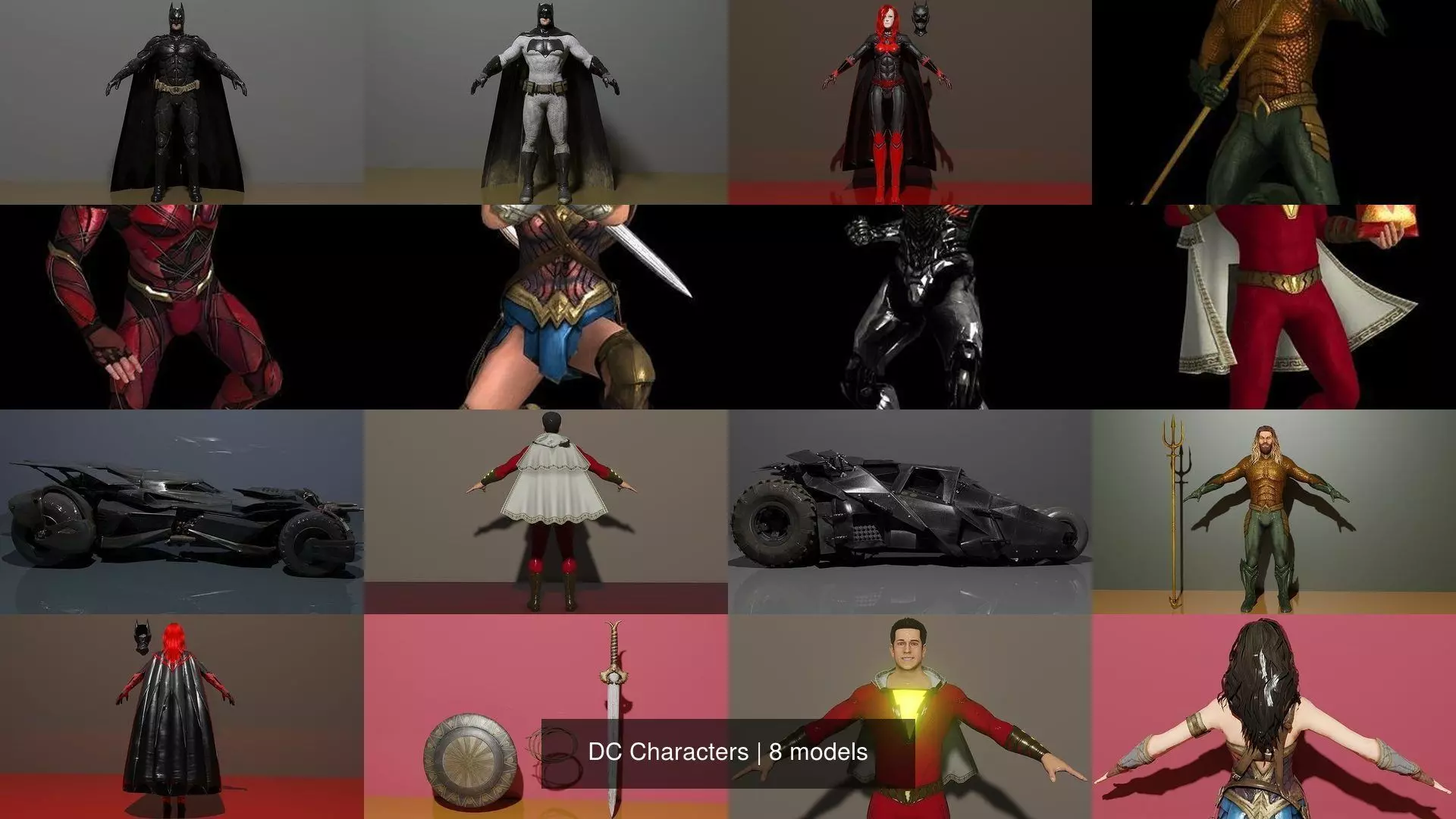 DC Characters 3D Model Collection_0
