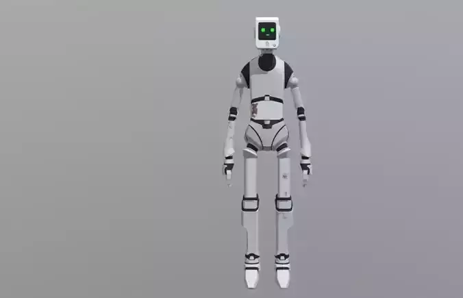Stray Droid Low-poly 3D model