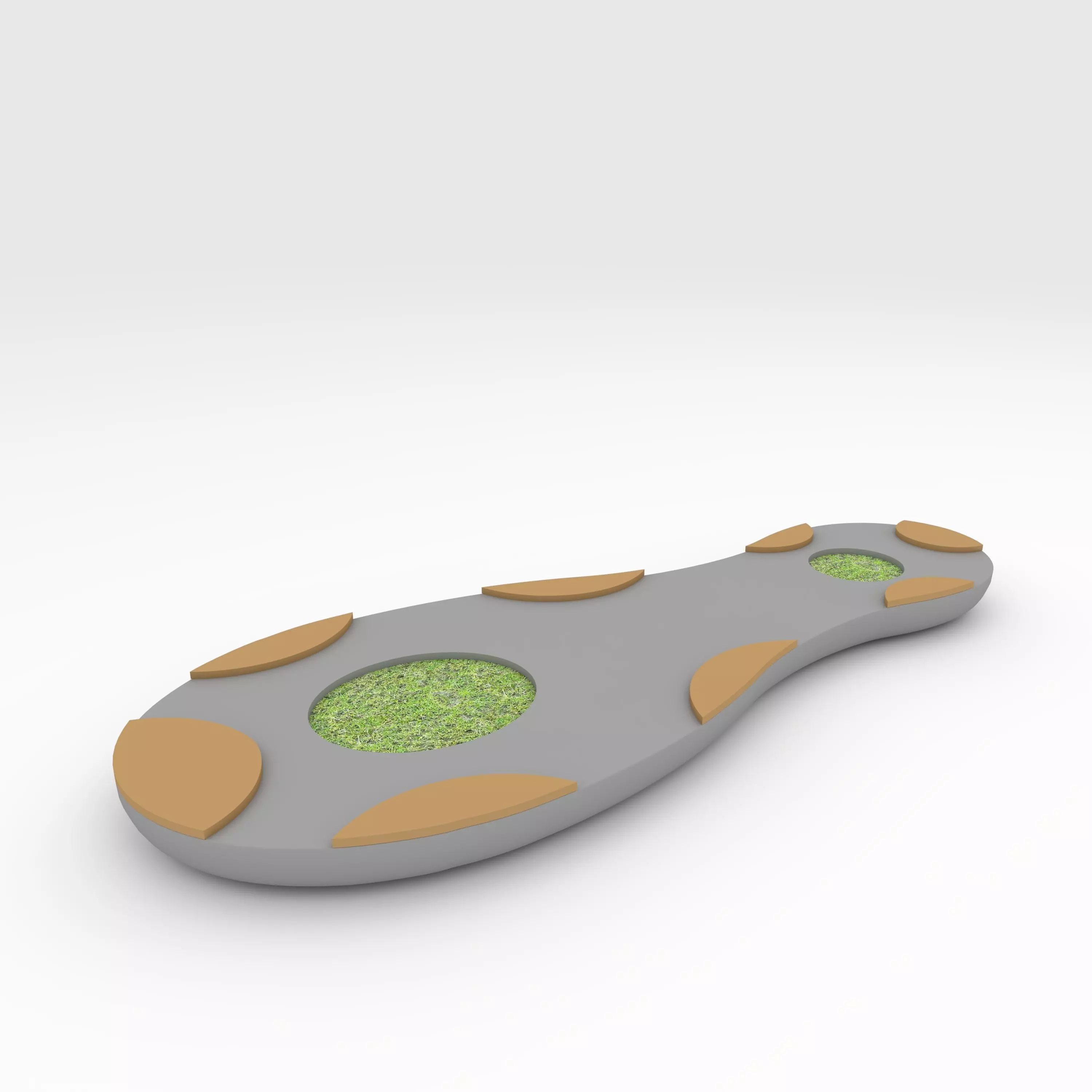 Bench Park 4 3D model_0