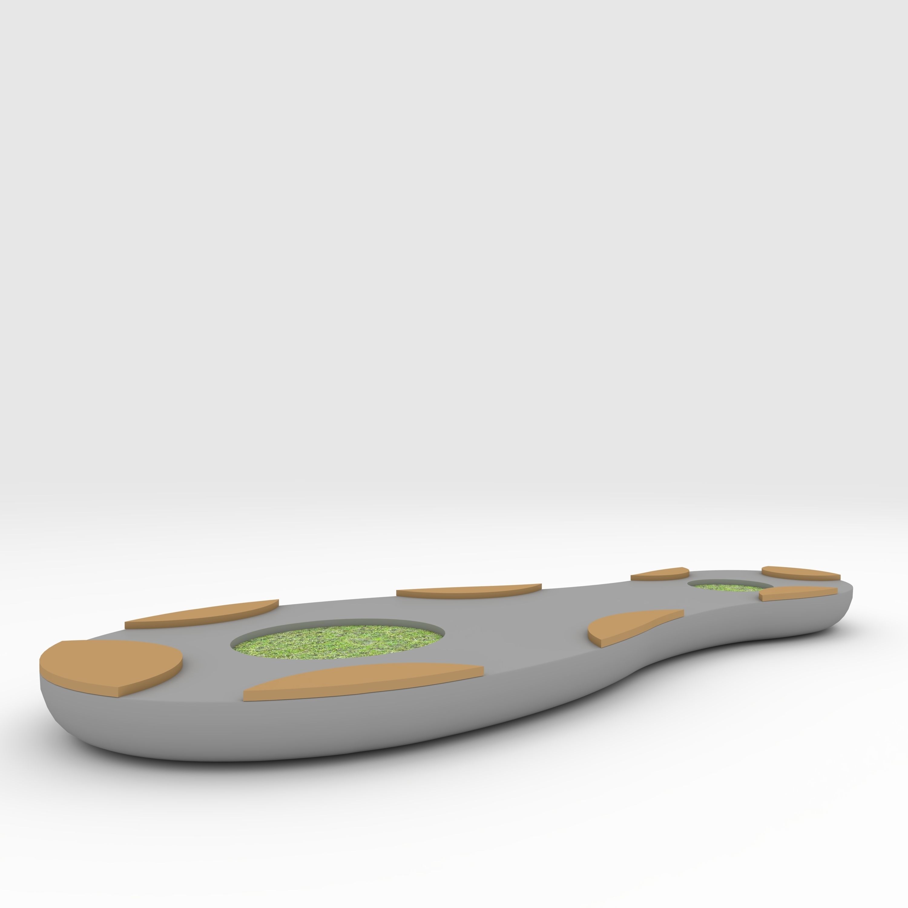 Bench Park 4 3D model_6