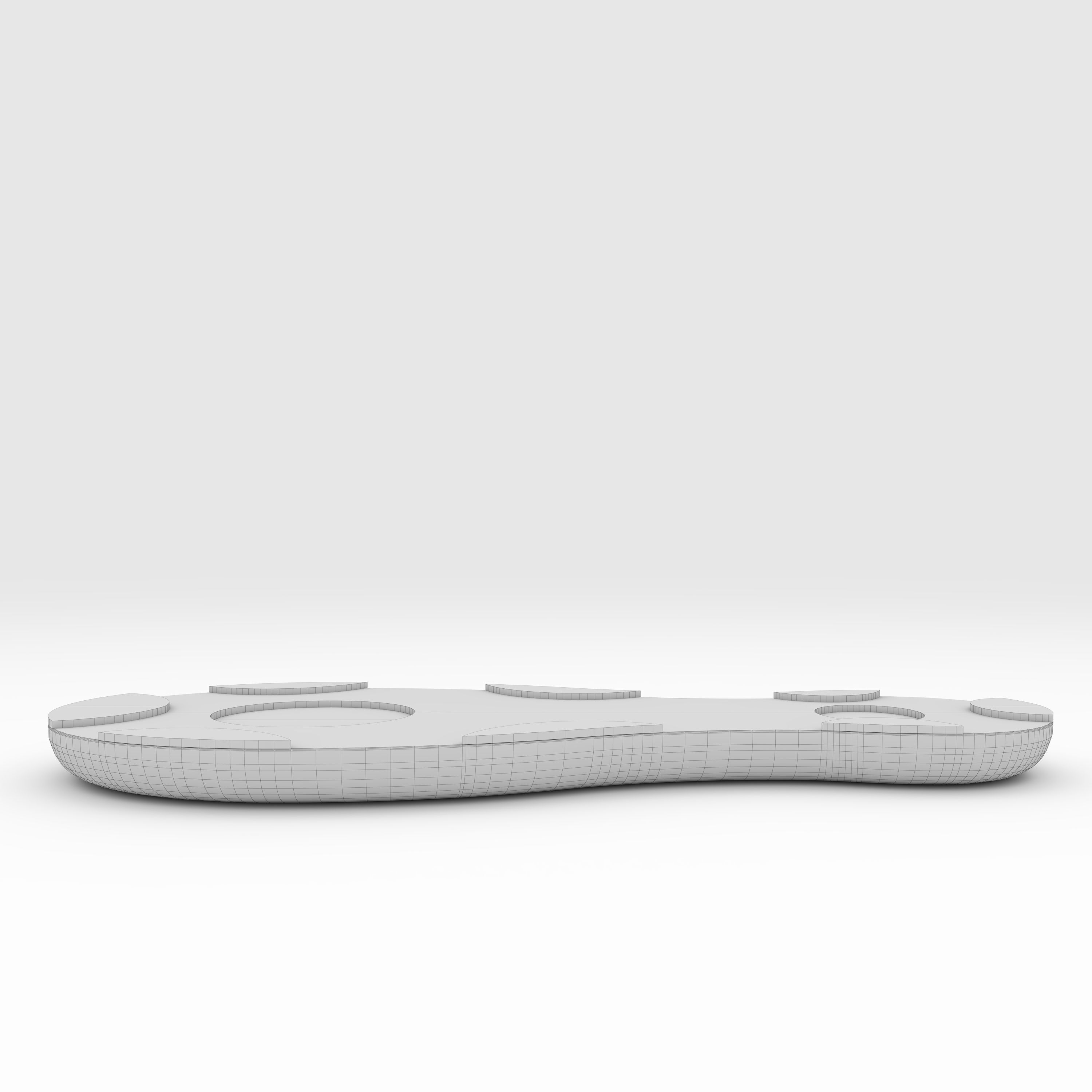 Bench Park 4 3D model_9