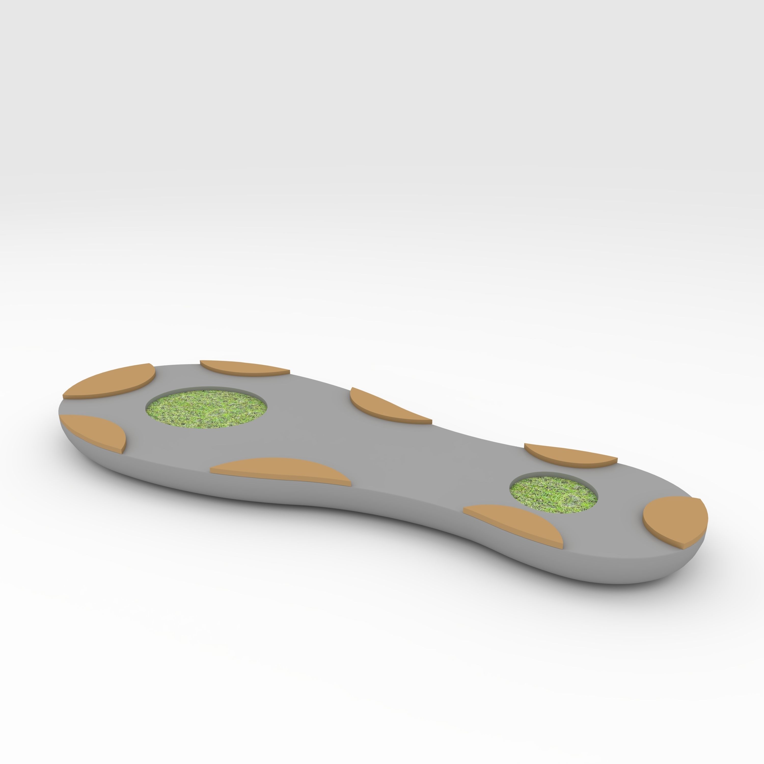 Bench Park 4 3D model_4