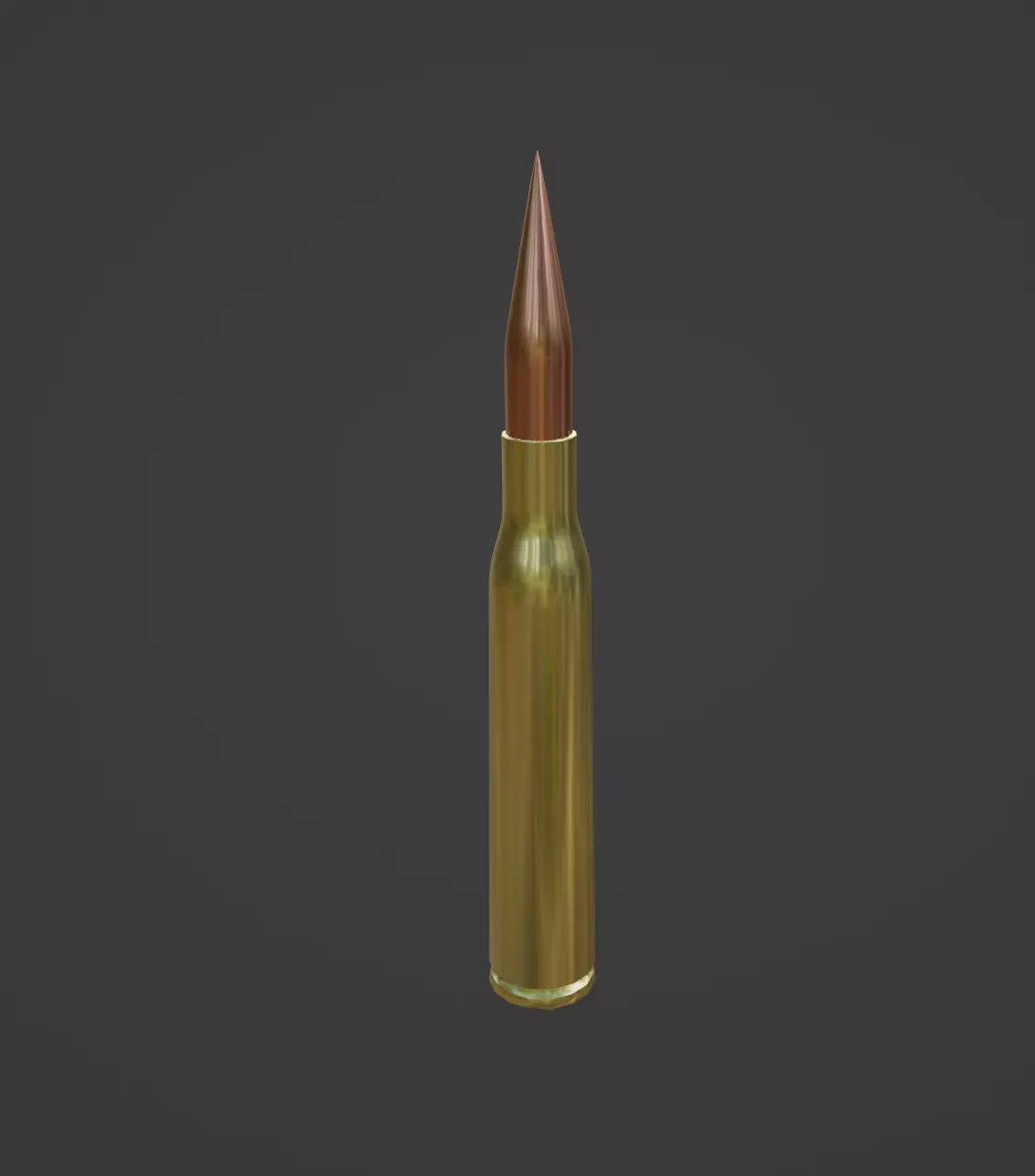 50 cal Bullet PBR Free low-poly 3D model_0