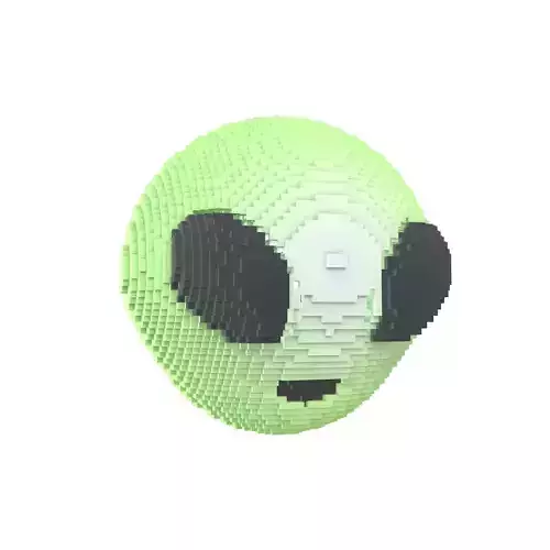Voxel Alien Head v1 002