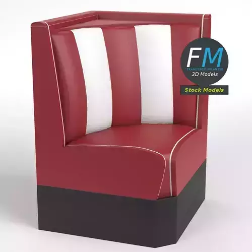 Diner booth corner couch