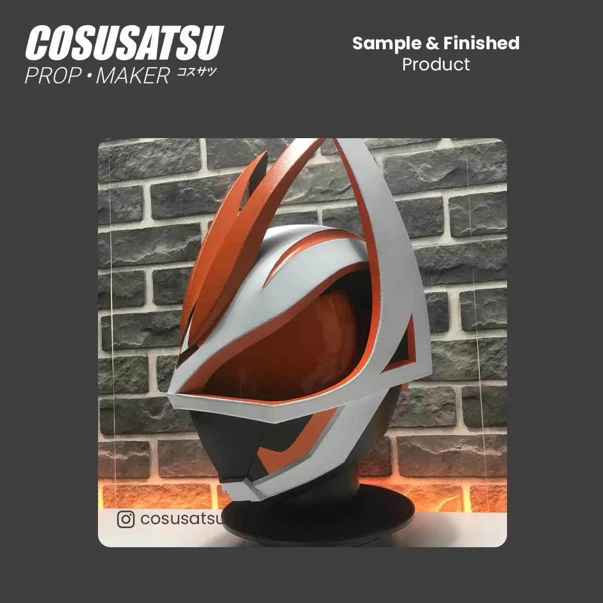 DIY Kamen Rider Geats Helmet Cosplay EVA Foam Template 3D model_9