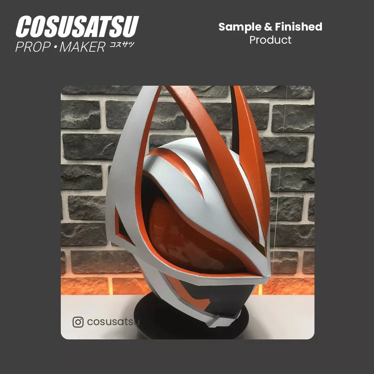 DIY Kamen Rider Geats Helmet Cosplay EVA Foam Template 3D model_8