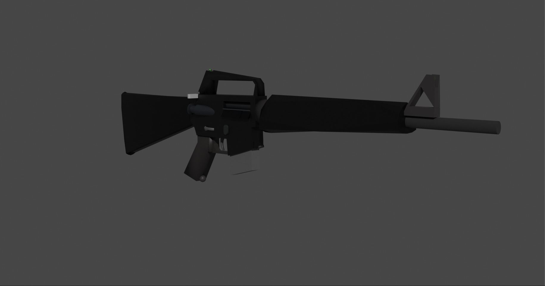 mid poly m16 Free low-poly 3D model_1