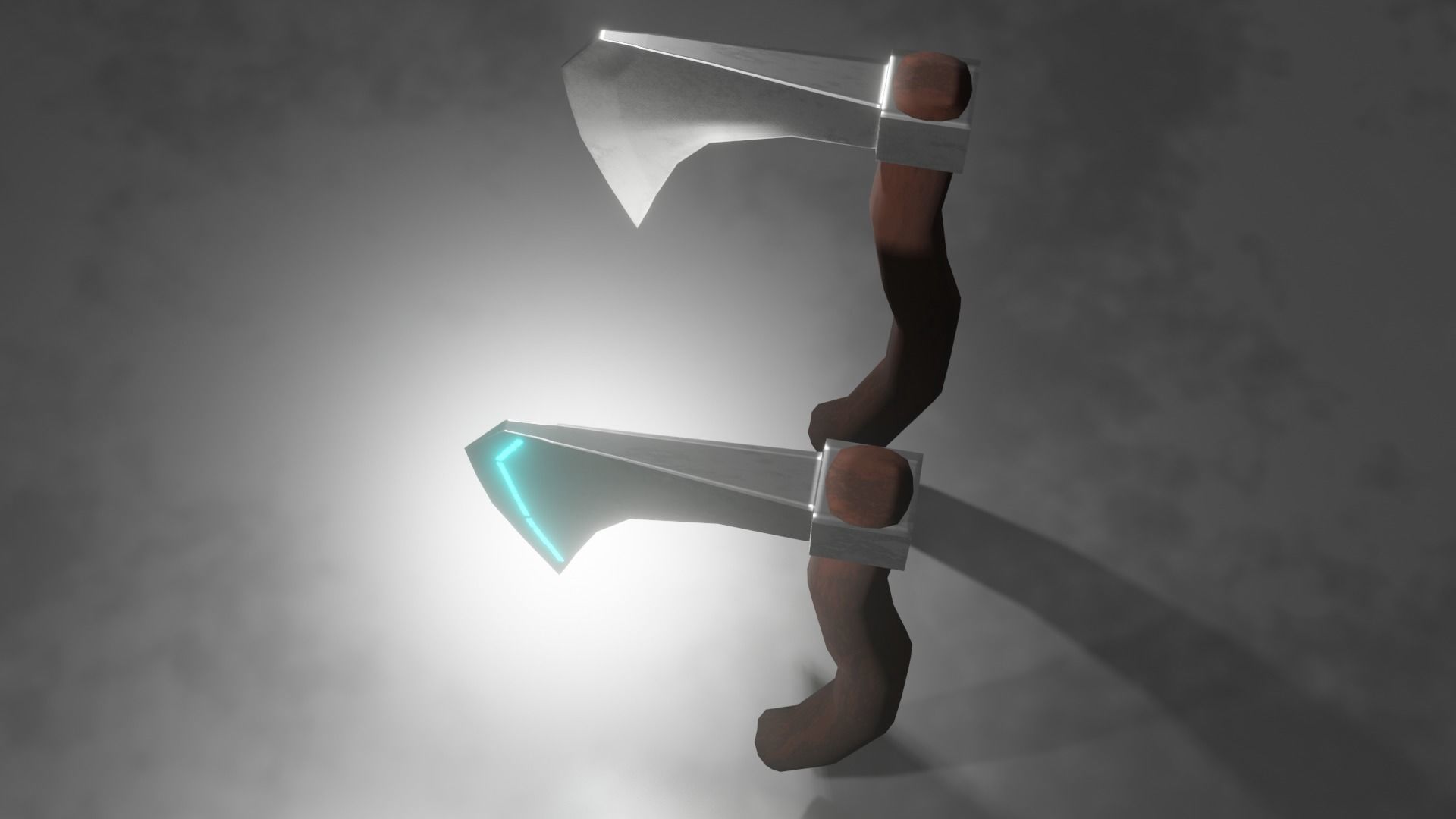 Viking Battle Axes Low-poly 3D model_3