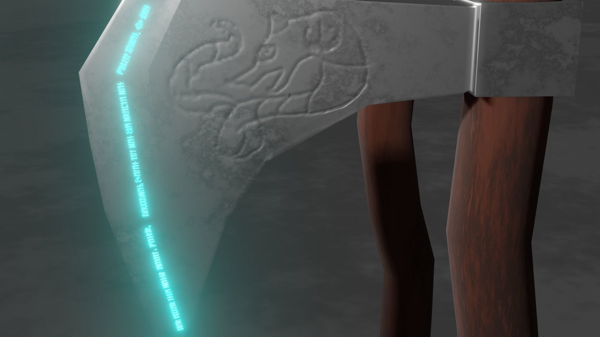 Viking Battle Axes Low-poly 3D model_2