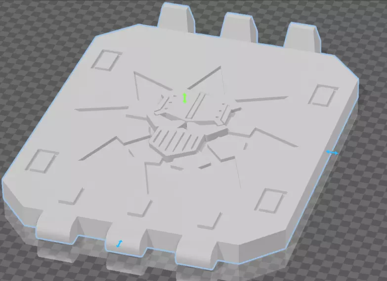 IW style doors 3D print model_0