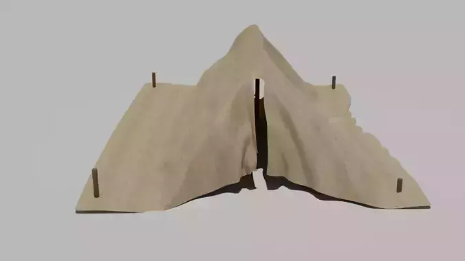 wild west tent low-poly game ready