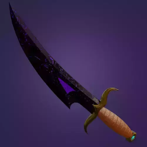 Obsidian dagger of darkness PBR