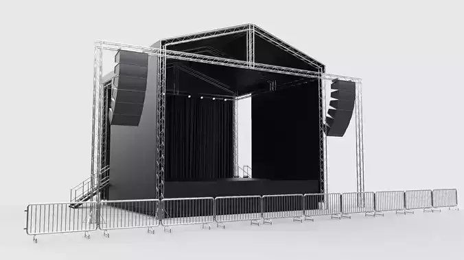 Concert Stage 8 3D model