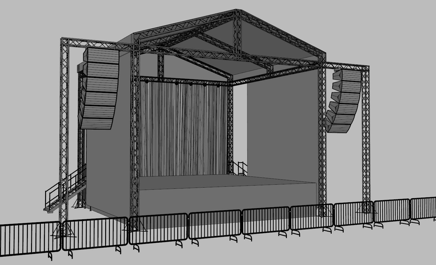 Concert Stage 8 3D model_8
