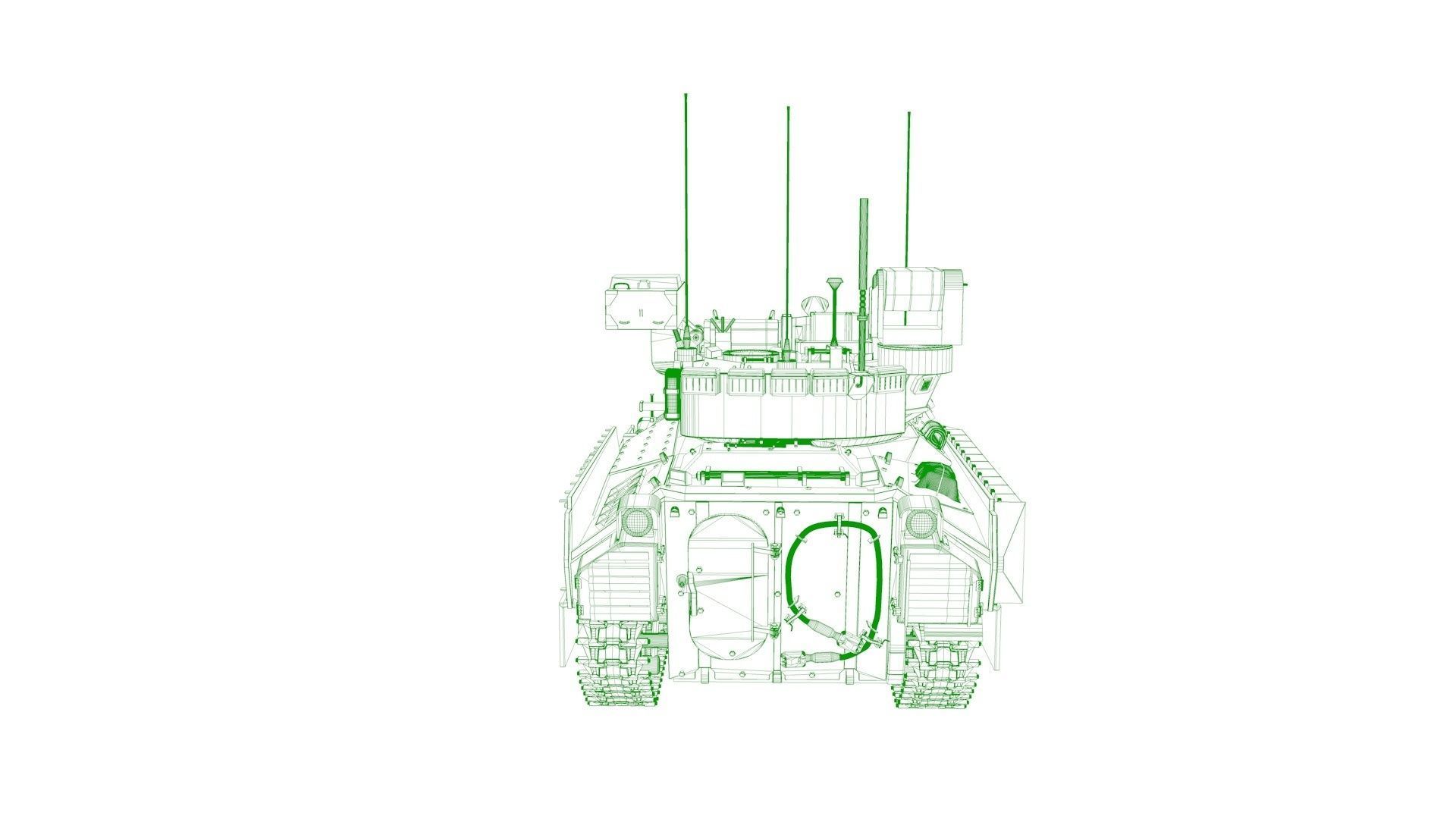  M2A3 TANK 3D model 3D model_8