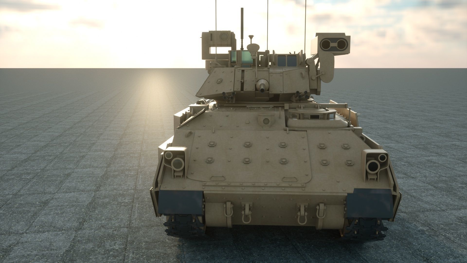  M2A3 TANK 3D model 3D model_5