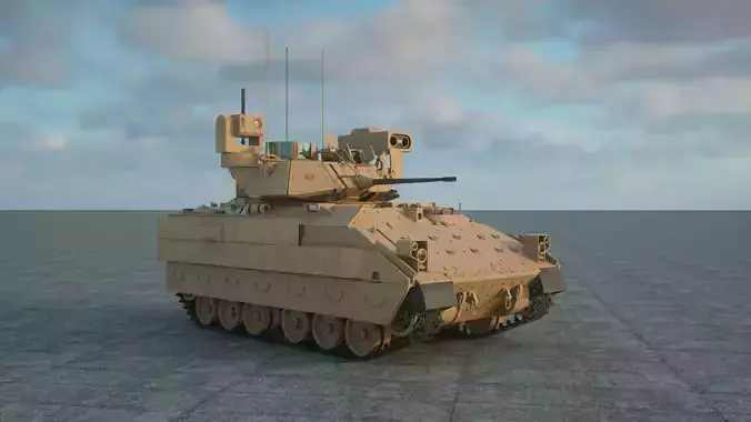  M2A3 TANK 3D model 3D model