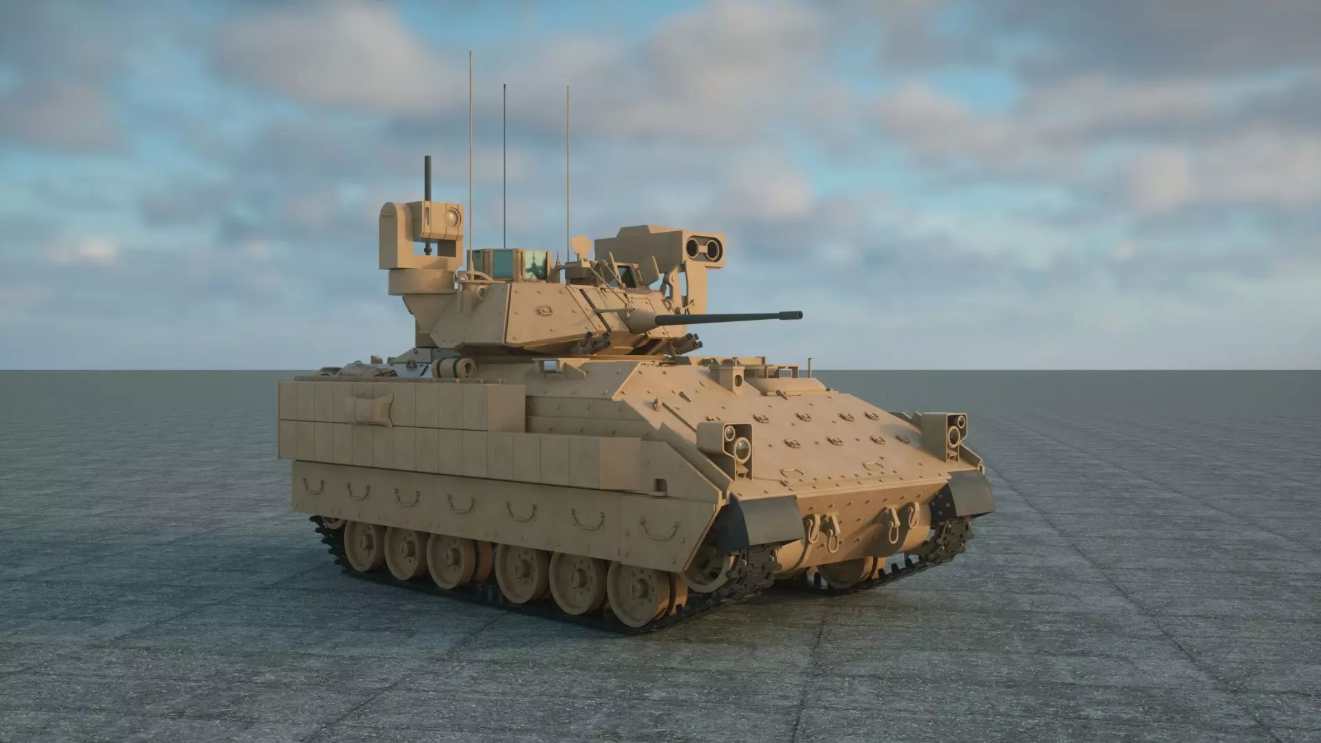  M2A3 TANK 3D model 3D model_0