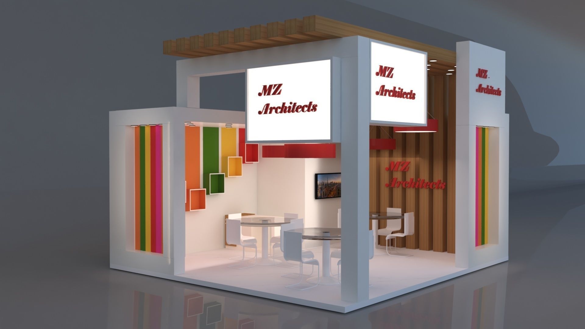 Exhibition stall  3D model_2
