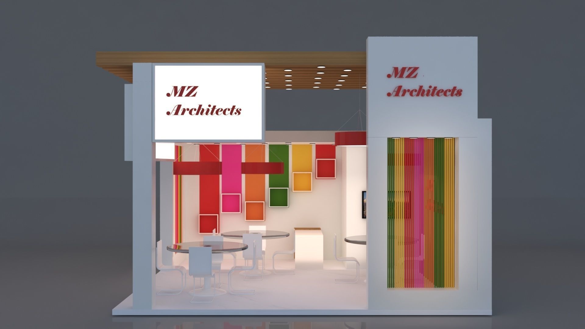 Exhibition stall  3D model_1