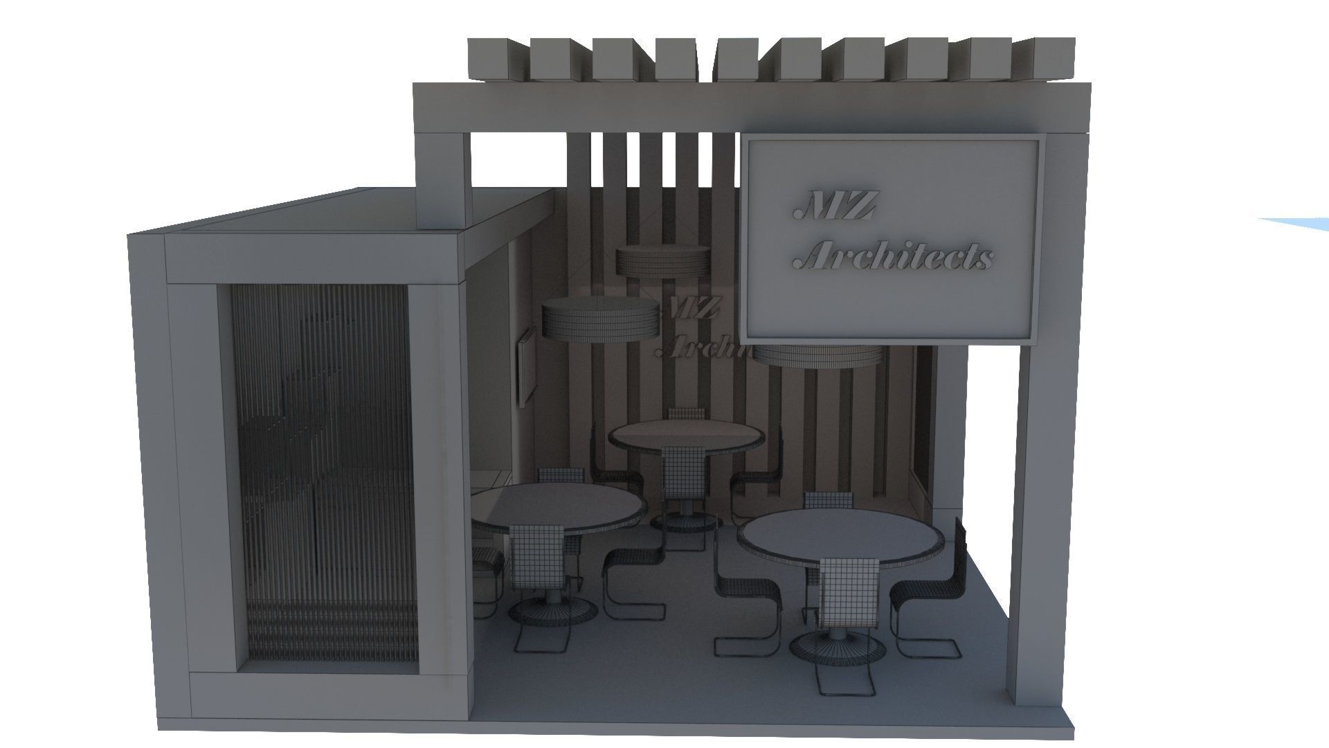 Exhibition stall  3D model_6