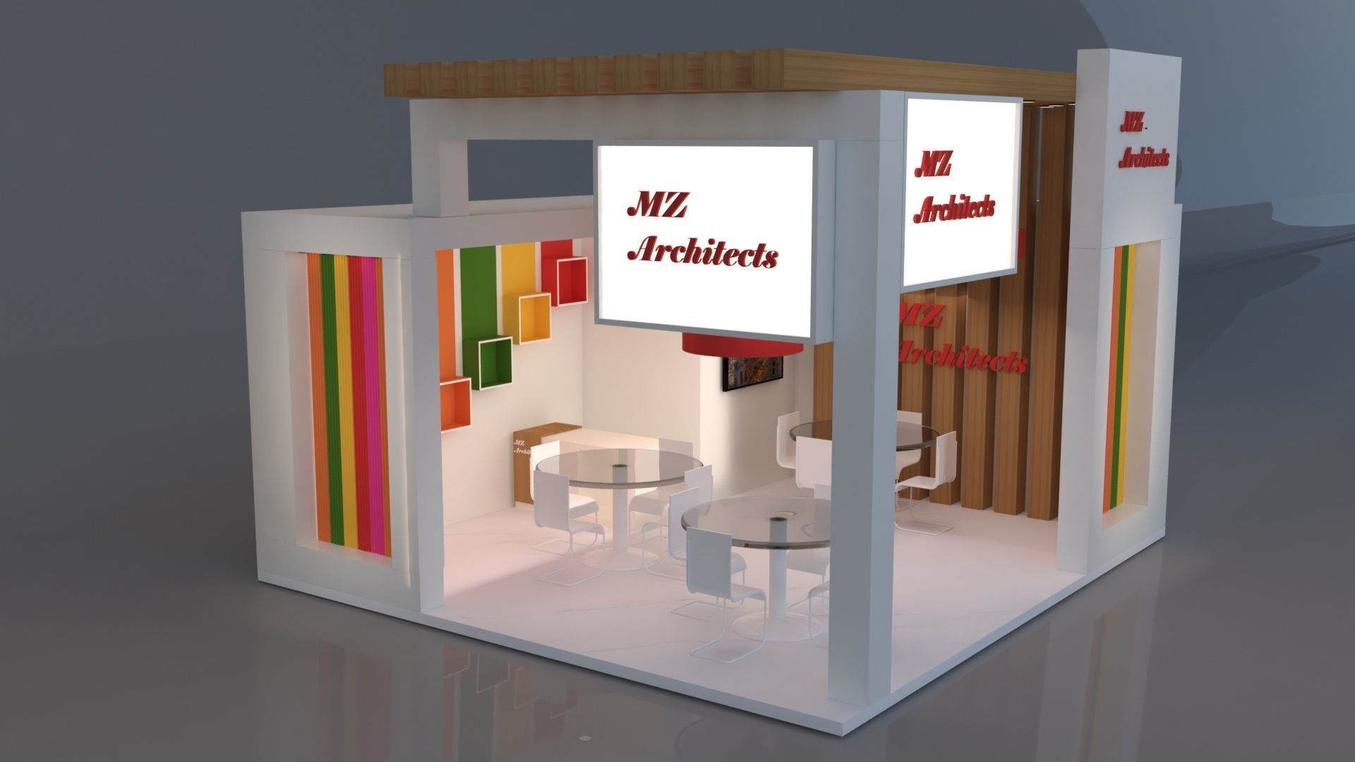 Exhibition stall  3D model_4