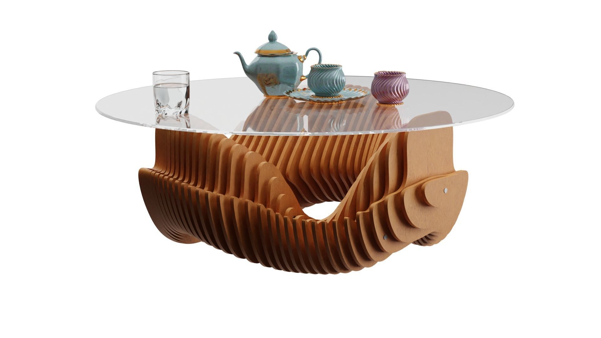 Parametric coffee table 09 3D model_2