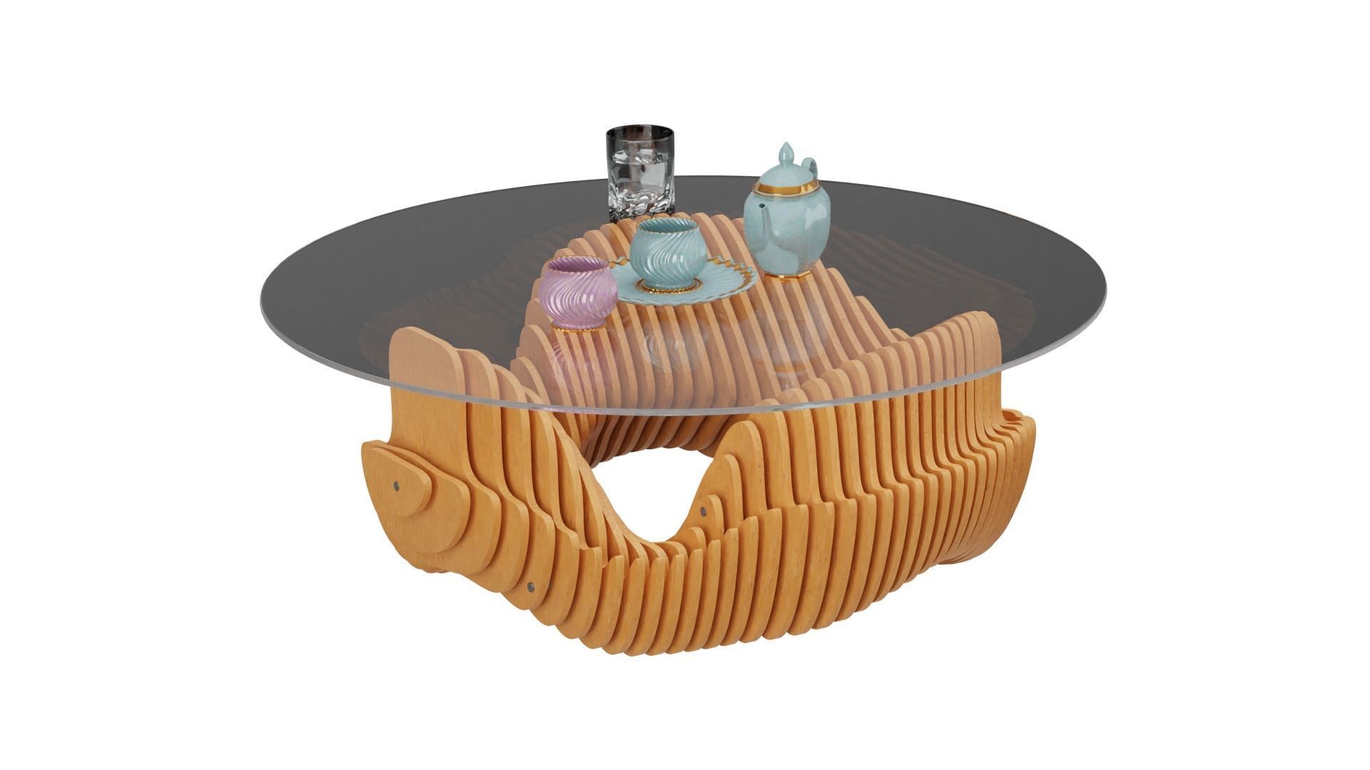 Parametric coffee table 09 3D model_4