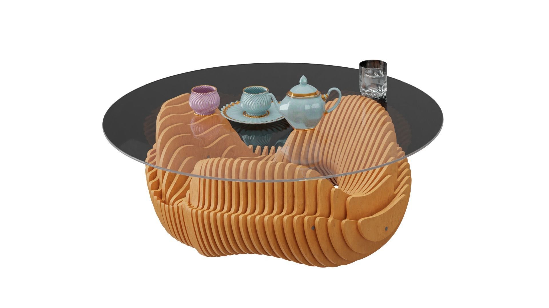 Parametric coffee table 09 3D model_5