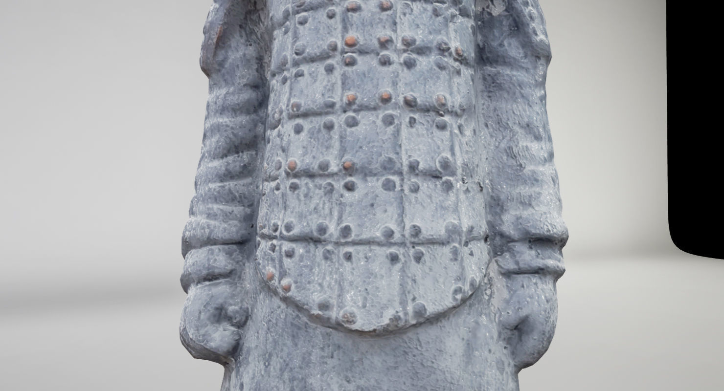 Terracotta Warrior UE4 Low-poly 3D model_1