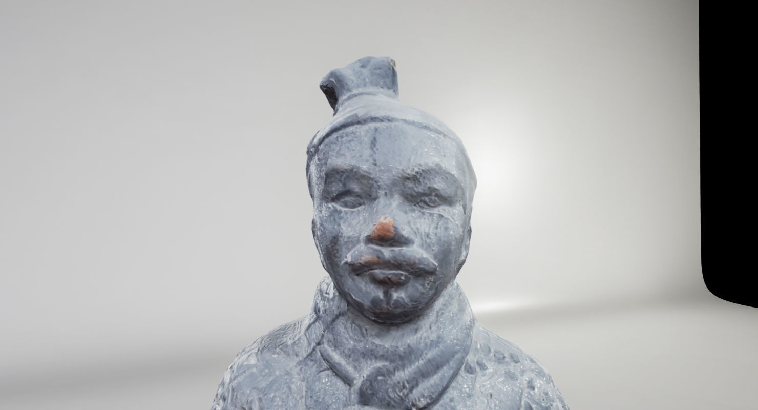 Terracotta Warrior UE4 Low-poly 3D model_10